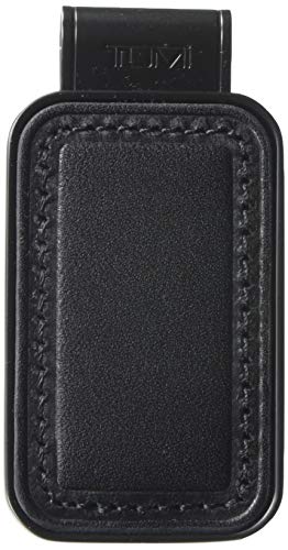 TUMI - Nassau Monogram Patch Money Clip Wallet for Men - Black Smooth