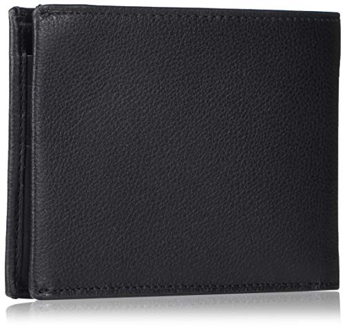 TUMI Nassau Global Removable Passcase Wallet with RFID Lock for Men - With 2 Cash Sleeves and 8 Card Pockets - Black Texture