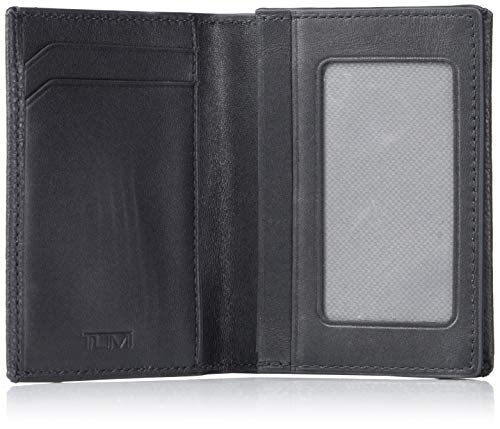 TUMI - Nassau Gusseted Card Case Wallet for Men - Black Texture