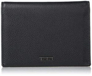 tumi - nassau l-fold wallet for men - black texture