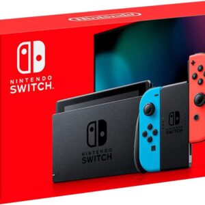 Nintendo Switch V2 Game Console - Black (HAC-001(-01) w/ OEM Blue/Red Joycon (Renewed)