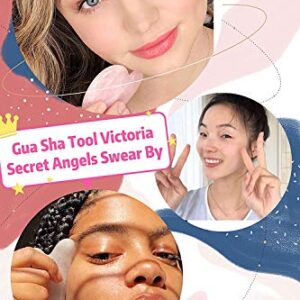 DEAYOKA Rose Quartz Gua Sha Tool - Asian Beauty Secret - 100% Authentic & Genuine Rose Quartz