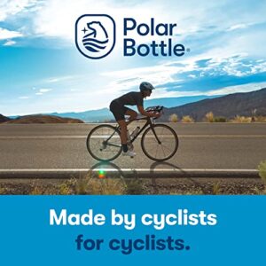 Polar Bottle Breakaway Wave Lightweight Bike Water Bottle - BPA-Free, Cycling & Sports Squeeze Bottle (Teal & Silver, 24 oz)
