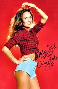 posterazzi dap14843 catherine bach-signed photo print, 8 x 10, multi