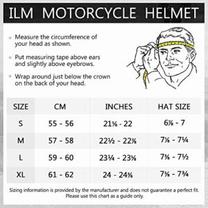 ILM Open Face Motorcycle 3/4 Half Helmet for Dirt Bike Moped ATV UTV Motocross Cruiser Scooter DOT Model 726X (Midnight Green,L)
