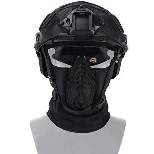 OAREA Tactical Full Face Mask Balaclava Cap Motorcycle Army Airsoft Paintball Headgear Metal Mesh Hunting Protective Mask