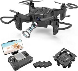 4dv2 foldable mini drone with 720p camera for kids,2.4g fpv video camera,nano portable pocket rc quadcopter toys,3d flip,altitude hold,headless mode,trajectory flight,3d flips,3 battery