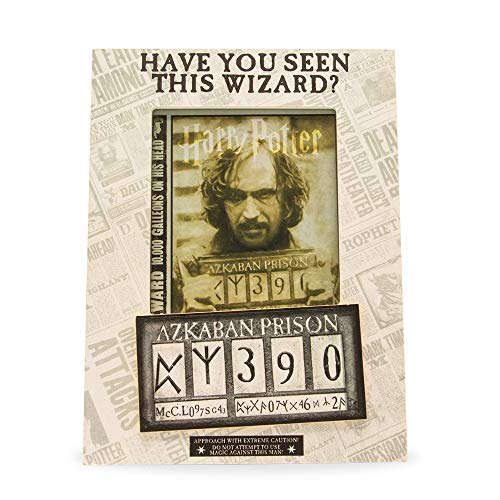 Silver Buffalo Harry Potter Sirius Black Have You Seen This Wizard Azkaban Prison MDF Picture Frame, 4 x 6 Inches