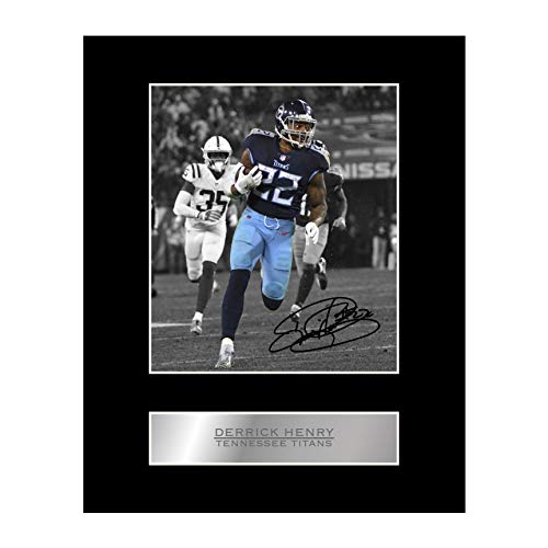 iconic pics Derrick Henry Print Signed Mounted Photo Display #03 Printed Autograph Picture Print