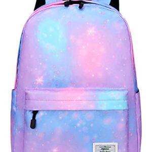 mygreen Galaxy Backpack for Girls, Boys, Kids, Teens, 14 inch Durable Book Bags for Elementary, Middle, Junior High School Students, A Gift That Gives Back Purple