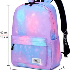 mygreen Galaxy Backpack for Girls, Boys, Kids, Teens, 14 inch Durable Book Bags for Elementary, Middle, Junior High School Students, A Gift That Gives Back Purple