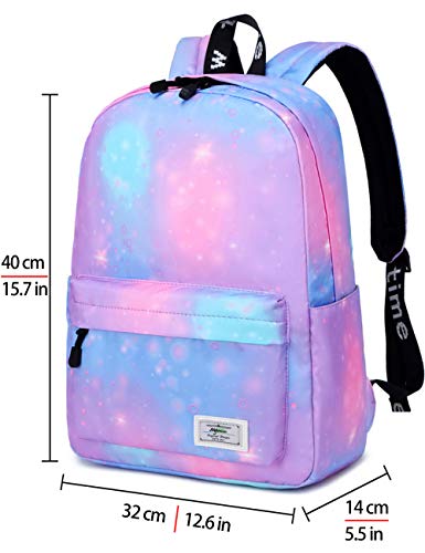 mygreen Galaxy Backpack for Girls, Boys, Kids, Teens, 14 inch Durable Book Bags for Elementary, Middle, Junior High School Students, A Gift That Gives Back Purple