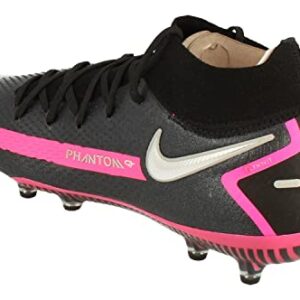 Nike Phantom GT Elite DF AG-Pro Mens Football Boots CW6592 Sneakers Shoes (UK 7 US 8 EU 41, Black Metallic Silver 006)