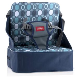 Nuby Easy Go Safety Lightweight High Chair Booster Seat, Great for Travel, Blue