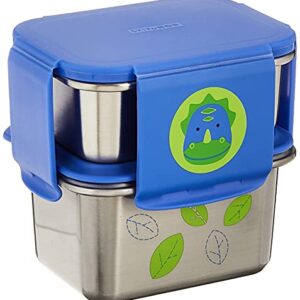 Skip Hop Toddler Stainless Steel Lunch Box Kit, Zoo, Dino
