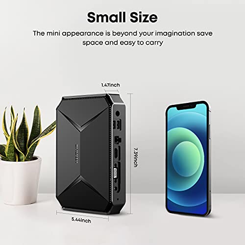 CHUWI Mini PC,8GB RAM 256GB SSD HeroBox Desktop Computer Windows 11, Intel 11th Gen N5100 Quad Core Processor(2.9GHz),Dual WiFi/BT/Gigabit Ethernet/VESA / 4K UHD/USB 3.0/Up to 2TB SSD