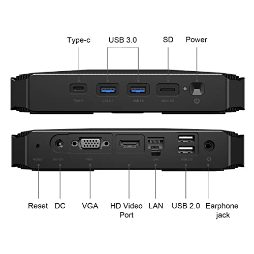 CHUWI Mini PC,8GB RAM 256GB SSD HeroBox Desktop Computer Windows 11, Intel 11th Gen N5100 Quad Core Processor(2.9GHz),Dual WiFi/BT/Gigabit Ethernet/VESA / 4K UHD/USB 3.0/Up to 2TB SSD