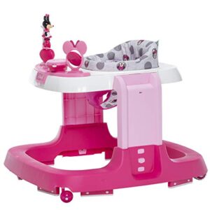 Disney Baby Ready, Set, Walk! DX Developmental Walker, Minnie Grey Dots