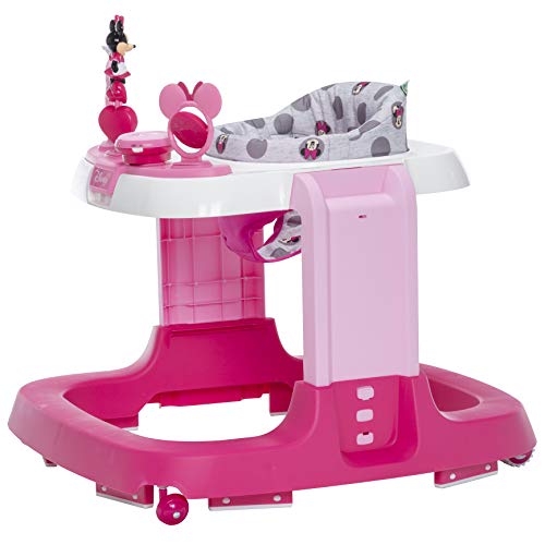 Disney Baby Ready, Set, Walk! DX Developmental Walker, Minnie Grey Dots