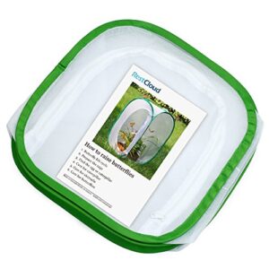 RESTCLOUD Insect and Butterfly Habitat Cage Terrarium Pop-up 12 X 12 X 12 Inches with Zipper Protection