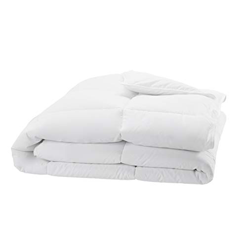 Amazon Basics Down Alternative Bedding Comforter Duvet Insert - Twin, White, All-Season