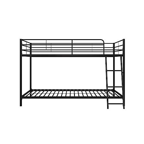 DHP Junior Twin, Low Bed for Kids, Black Bunk -77.5"L x 51"W x 49.5"H