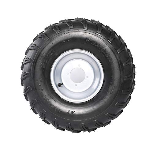 WPHMOTO 2Pcs 19x7-8 Front and 2Pcs 18X9.5-8 Rear Tubeless Wheel Tire With Rim for ATV Go Kart Quad Bike 4 Wheelers