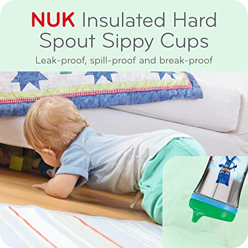 NUK Insulated Hard Spout Sippy Cup, PJ Masks, 9 oz, 2-Pack