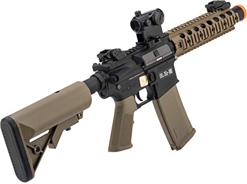 Evike Airsoft - Specna Arm.s/Rock River Arm.s Licensed CORE Series M.4 AEG (Model: M.4 SB.R Sup.Press.ed / 2-Tone Black & Tan)