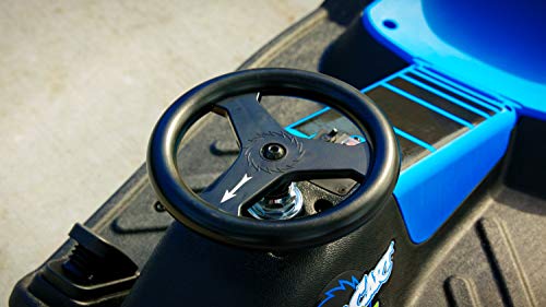 Razor Crazy Cart Shift for Kids Ages 6+ (Low Speed) 8+ (High Speed) - 12V Electric Drifting Go Kart for Kids - High/Low Speed Switch and Simplified Drifting System, for Riders up to 120 lbs,Black/Blue