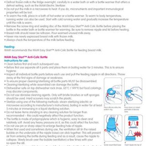 MAM Manual Breast Pump Portable Breast Pump with Easy Start Anti-Colic Baby Bottle Includes 2 Bottle Nipples 1-Count Green One Size