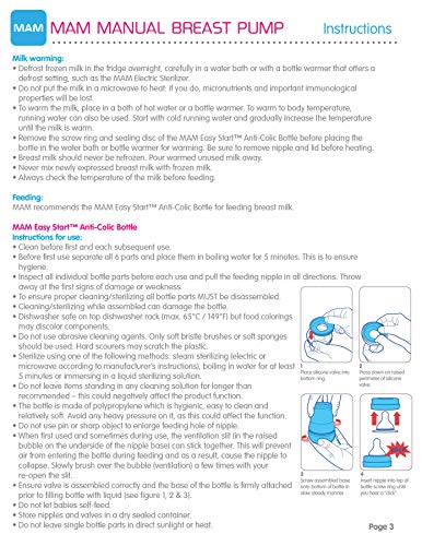 MAM Manual Breast Pump Portable Breast Pump with Easy Start Anti-Colic Baby Bottle Includes 2 Bottle Nipples 1-Count Green One Size