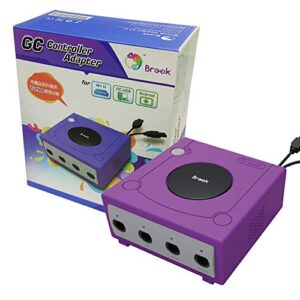 brook gamecube to wii u controller adapter - support gamecube controllers adapter for wii u and pc usb android, up to 8 gc controllers in the same time (max), turbo fire function