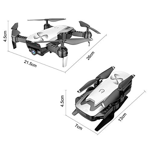 DRONE-CLONE XPERTS Drone X Pro AIR 4K Ultra HD Dual Camera FPV WiFi Quadcopter Follow Me Mode Gesture Control 2 Batteries Included (BLACK)