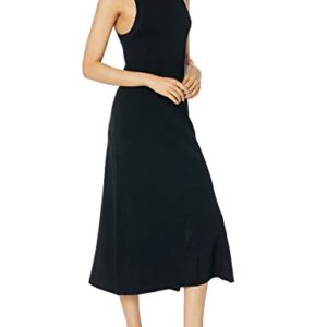 The Drop Women's Gabriela Halter Neck A-Line Side Slit Maxi Dress, Black, XL