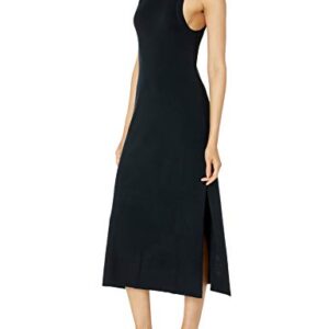 The Drop Women's Gabriela Halter Neck A-Line Side Slit Maxi Dress, Black, XL