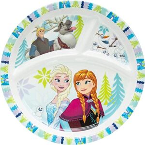 Zak Designs Disney Frozen Kids Dinnerware 5 Piece Set Includes Plate, Bowl, Tumbler and Utensil Tableware, Non-BPA Made of Durable Material and Perfect for Kids