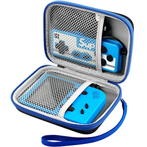 ALKOO Universal Hard Case for Handheld Game Consoles, Retro Mini Game Player Box for Charging Cable, Earpods, Batteries and Accessories (Blue)