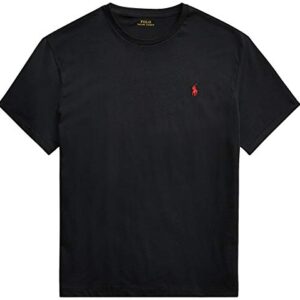 Polo Ralph Lauren Men's Pony Logo Crew Neck T-Shirt, Basic Polo Black, X-Large