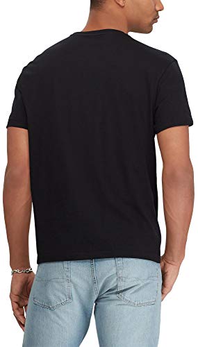 Polo Ralph Lauren Men's Pony Logo Crew Neck T-Shirt, Basic Polo Black, X-Large