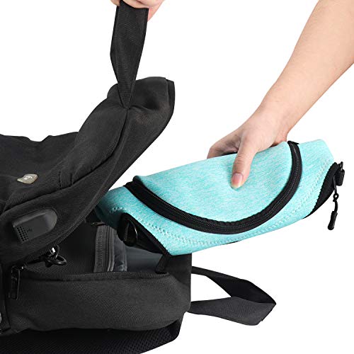 Gowraps Lunch Bags For Women Men Kids Neoprene Lunch Tote Bags With Adjustable Detachable Shoulder Straps Reusable Soft Insulated Lunch Box For School/Picnic/Work(Turquoise)