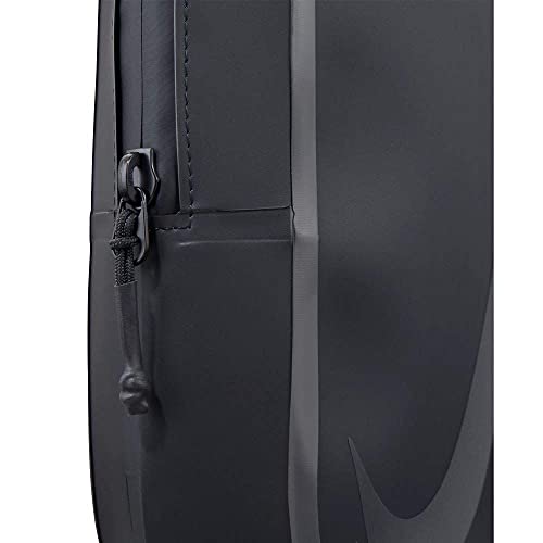 NIKE Locker Bag, Black/White, One Size