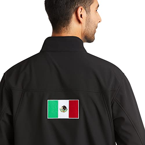 Ariat Male New Team Softshell MEXICO Water Resistant Jacket Black Large