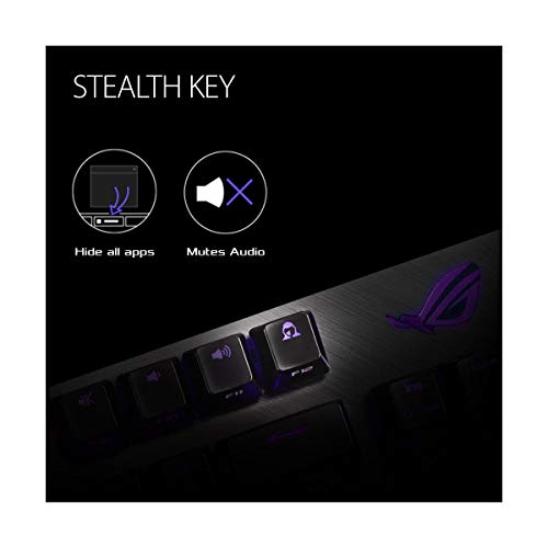 ASUS RGB Mechanical Gaming Keyboard - ROG Strix Scope TKL | Cherry MX Brown Switches | 2X Wider Ctrl Key for FPS Precision | Gaming Keyboard for PC, Black