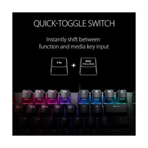 ASUS RGB Mechanical Gaming Keyboard - ROG Strix Scope TKL | Cherry MX Brown Switches | 2X Wider Ctrl Key for FPS Precision | Gaming Keyboard for PC, Black