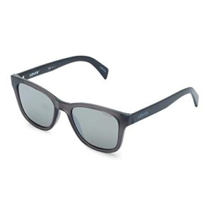 levi's unisex adult lv 1002/s sunglasses, grey/silver mirrored, 53mm 19mm us
