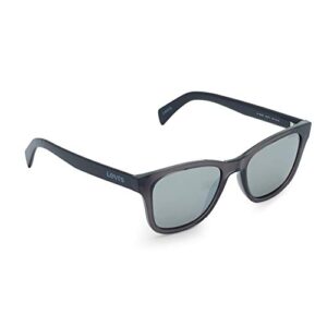 Levi's unisex adult Lv 1002/S Sunglasses, Grey/Silver Mirrored, 53mm 19mm US