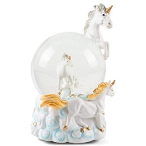 Elanze Designs Mystical Unicorns Figurine 100MM Water Globe Plays Tune You are My Sunshine