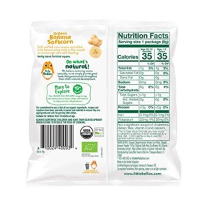 Baby Bellies Organic Softcorn Baby Snack, Banana, Pack of 7 Individual Snack Packs, 0.28 Ounce