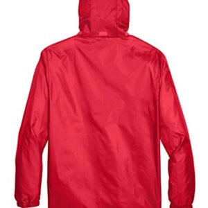 Officially Licensed LIFEGUARD Mens and Womens Unisex Fit Zipper-up Windbreaker Water Resistant Rain Jacket with Hood (M)